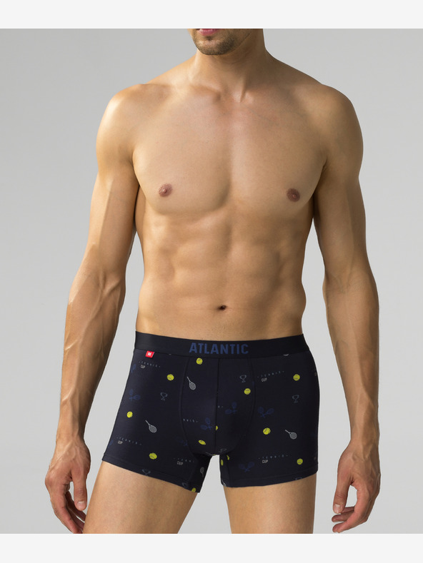 Atlantic Pánské boxerky ATLANTIC 3Pack - tmavě modré
