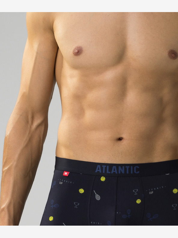 Atlantic Pánské boxerky ATLANTIC 3Pack - tmavě modré