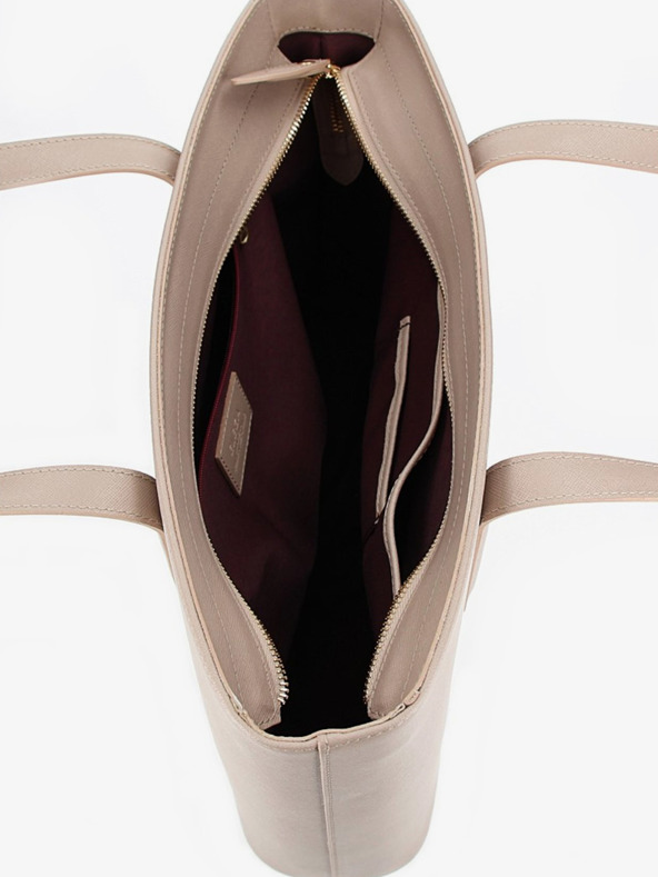 Elega Béžová dámská kožená kabelka ELEGA Simone