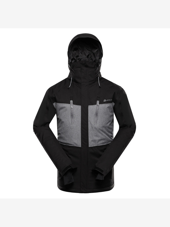 ALPINE PRO Pánská lyžařská budnda s membránou ptx snow ALPINE PRO COMED black