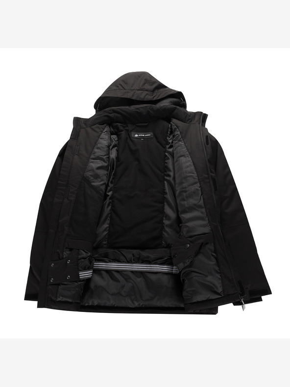 ALPINE PRO Pánská lyžařská budnda s membránou ptx snow ALPINE PRO COMED black