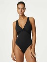 Marks & Spencer Dekoltové plavky formující bříško Marks & Spencer černá