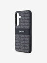 DKNY PC/TPU Repeat Pattern Tonal Stripe Zadní Kryt pro Samsung S24 Black DKNY
