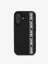 DKNY DKNY 3D Rubber Repeat Logo Line Zadní Kryt pro iPhone 16 Black