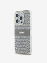 DKNY PC/TPU Repeat Pattern Tonal Stripe Magsafe Zadní Kryt pro iPhone 13 Pro Max Beige DKNY