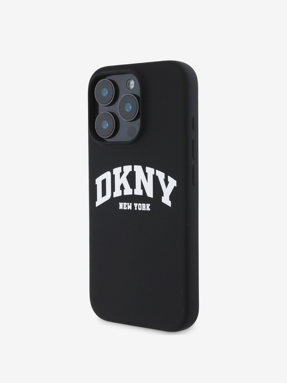 DKNY DKNY Liquid Silicone Arch Logo MagSafe Zadní Kryt pro iPhone 16 Pro Black