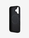 DKNY DKNY PU Leather Repeat Pattern Bottom Stripe MagSafe Zadní Kryt pro iPhone 16 Plus Black