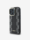 DKNY DKNY PU Leather Checkered Pattern Magsafe Zadní Kryt pro iPhone 16 Pro Max Black