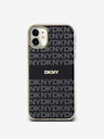 DKNY PC/TPU Repeat Pattern Tonal Stripe Magsafe Zadní Kryt pro iPhone 11 Black DKNY