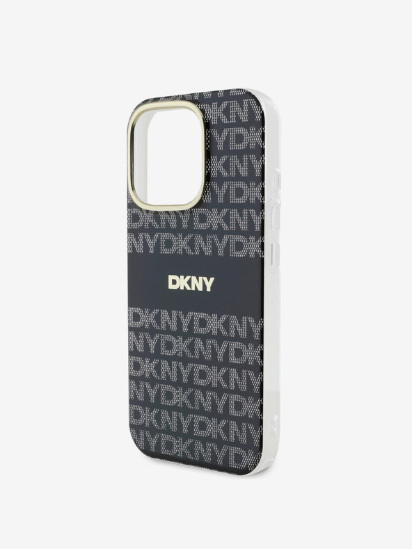 DKNY DKNY PC/TPU Repeat Pattern Tonal Stripe Magsafe Zadní Kryt pro iPhone 16 Pro Max Black