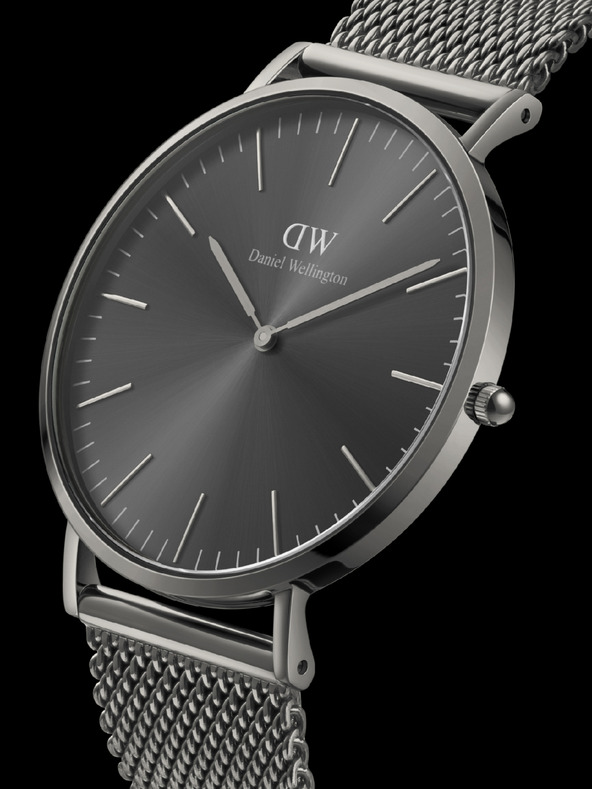 Daniel Wellington Tmavě šedé pánské hodinky Daniel Wellington CLASSIC