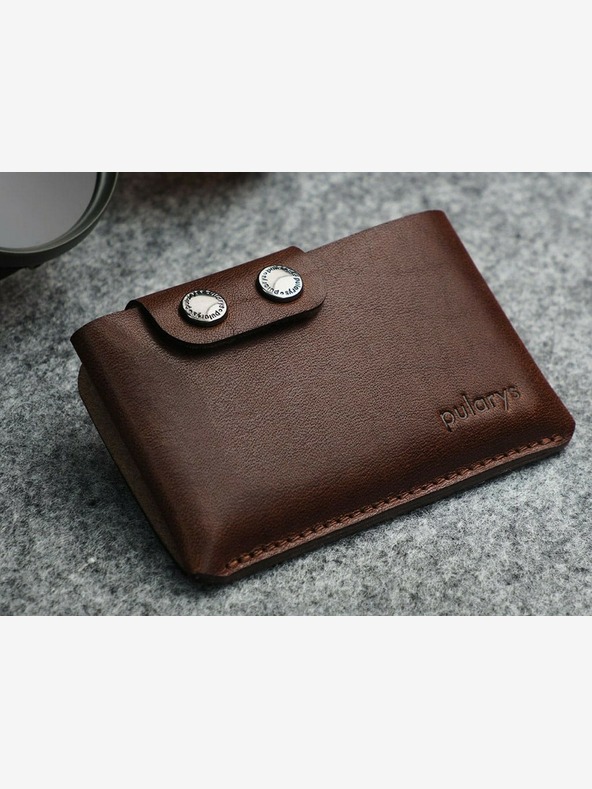 Pularys Pularys dárková sada pánská kožená peněženka Hobby a přívěsek na klíče hnědé 189414102