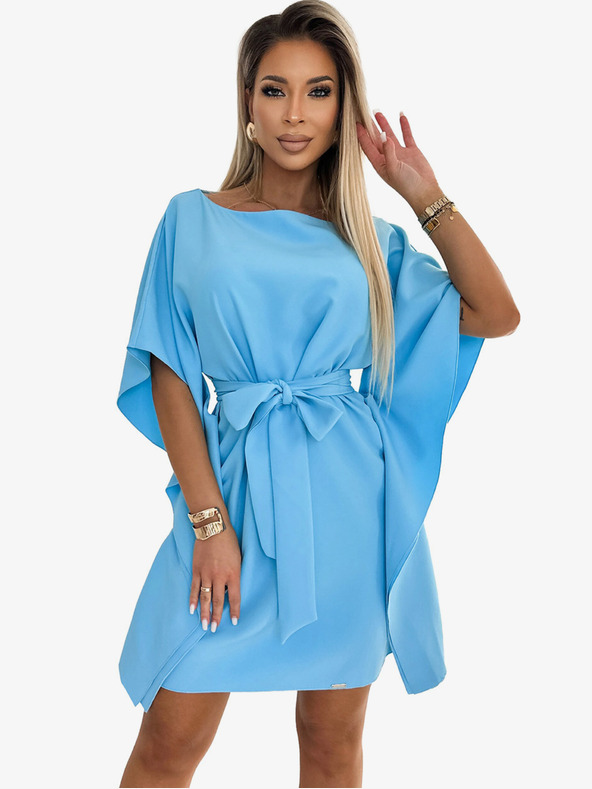 numoco Motýlí šaty se zavazováním v pase Numoco SOFIA