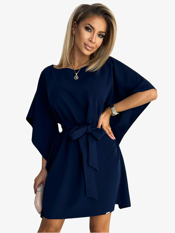 numoco Motýlí šaty se zavazováním v pase Numoco SOFIA