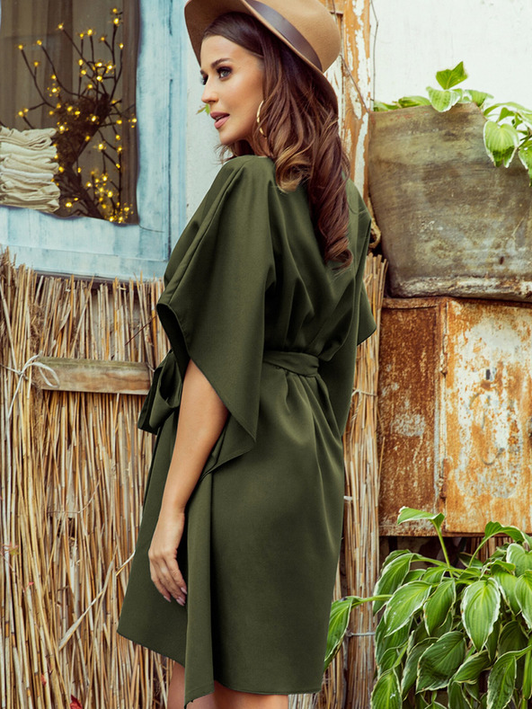 numoco Motýlí šaty se zavazováním v pase Numoco SOFIA