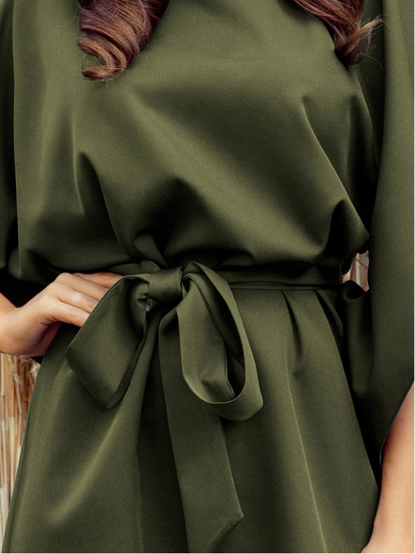 numoco Motýlí šaty se zavazováním v pase Numoco SOFIA