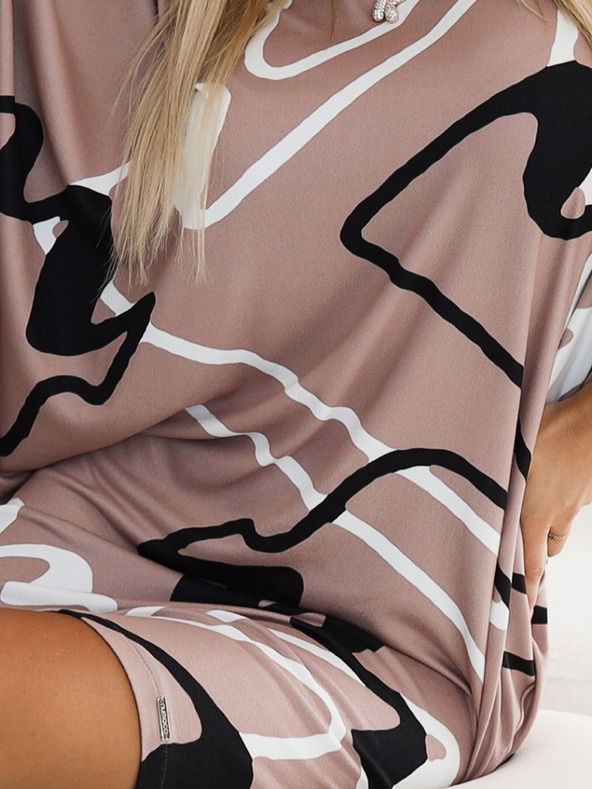 numoco Šaty s netopýřími rukávy Numoco