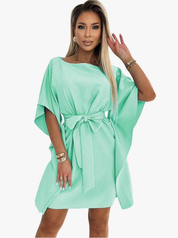 numoco Motýlí šaty se zavazováním v pase Numoco SOFIA