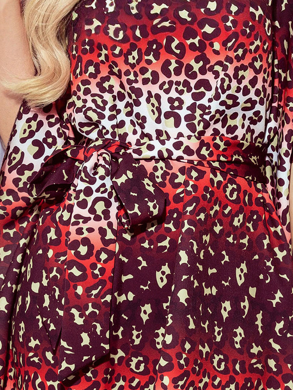 numoco Motýlí šaty se zavazováním v pase Numoco SOFIA