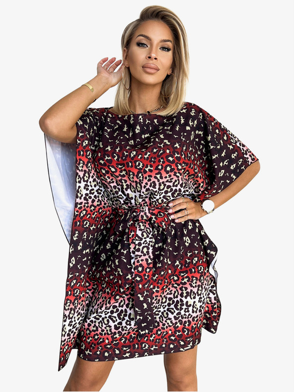 numoco Motýlí šaty se zavazováním v pase Numoco SOFIA