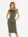 numoco Šaty midi SARA - khaki Numoco
