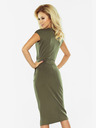 numoco Šaty midi SARA - khaki Numoco
