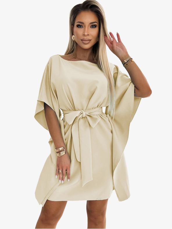 numoco Motýlí šaty se zavazováním v pase Numoco SOFIA