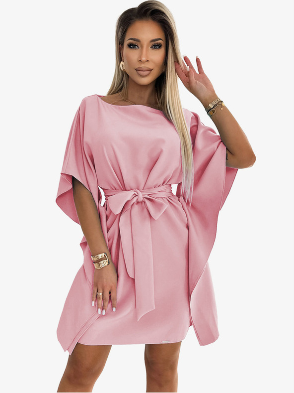 numoco Motýlí šaty se zavazováním v pase Numoco SOFIA