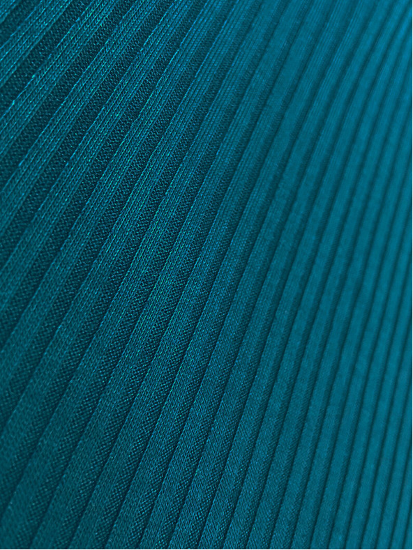 numoco Pruhované šaty s manžetami v rukávech - barva moře Numoco LARA