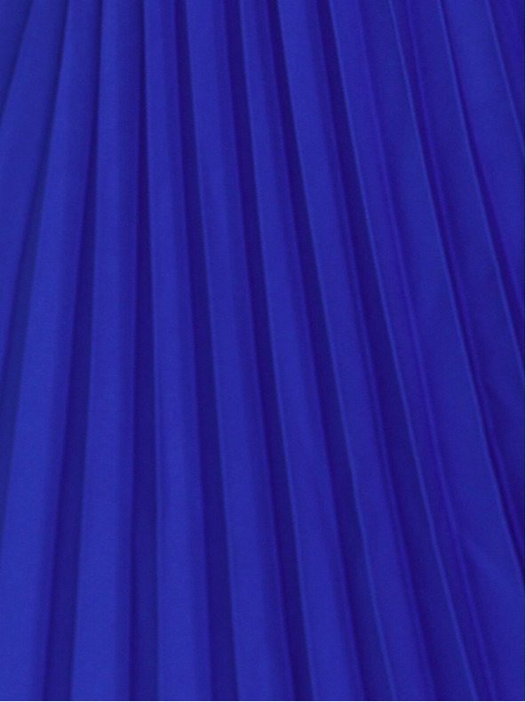 numoco Plisované šaty s krátkým rukávem - modré Numoco LILA