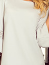 numoco Šaty s krajkou na rukávech - světle šedá Numoco MARGARET