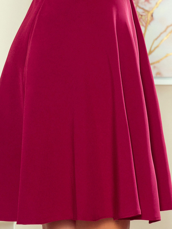 numoco Šaty s límcem - barva vínová Numoco ANITA