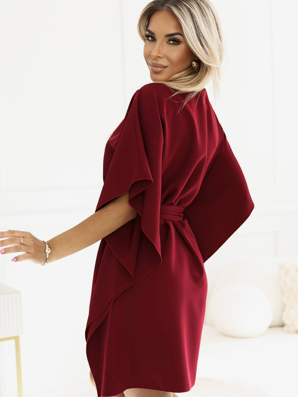 numoco Motýlí šaty se zavazováním v pase Numoco SOFIA