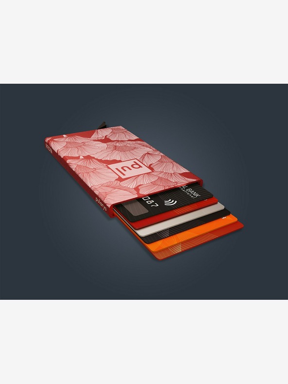 Pularys Pularys dámské pouzdro na doklady - máky červené