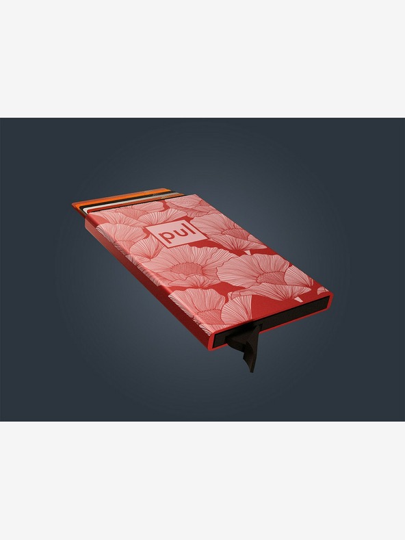 Pularys Pularys dámské pouzdro na doklady - máky červené