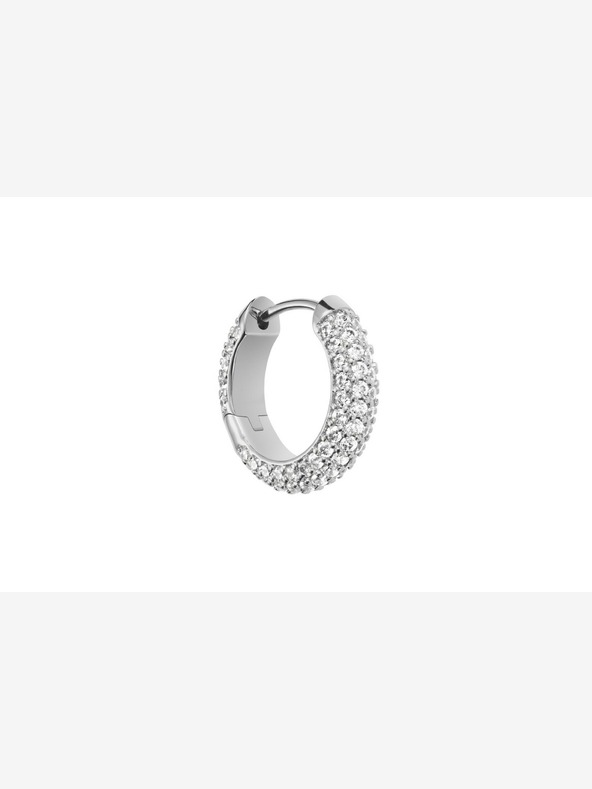 Daniel Wellington Dámské stříbrné ocelové náušnice kruhy Daniel Wellington