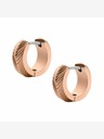 Fossil Dámské růžovozlaté pozlacené náušnice Fossil JF04662791
