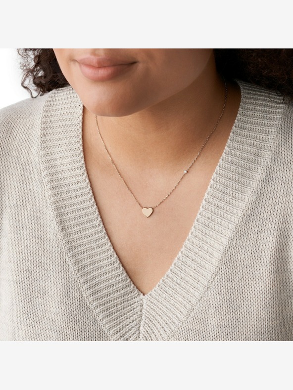 Fossil Dámský ocelový náhrdelník Fossil JF03081791