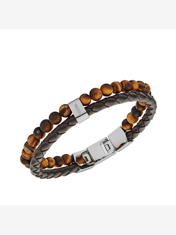 Fossil Pánský kožený náramek Fossil JF03118040