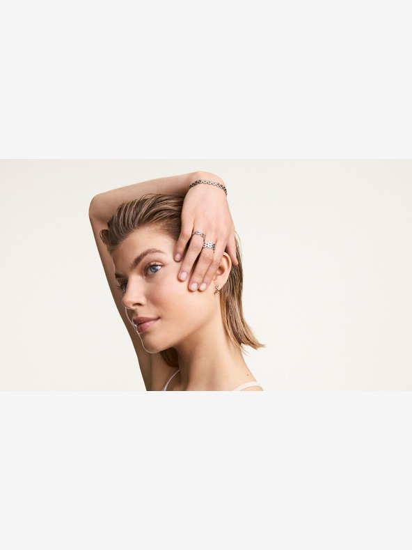 Daniel Wellington Daniel Wellington stříbrný prsten ocelový 3-Link