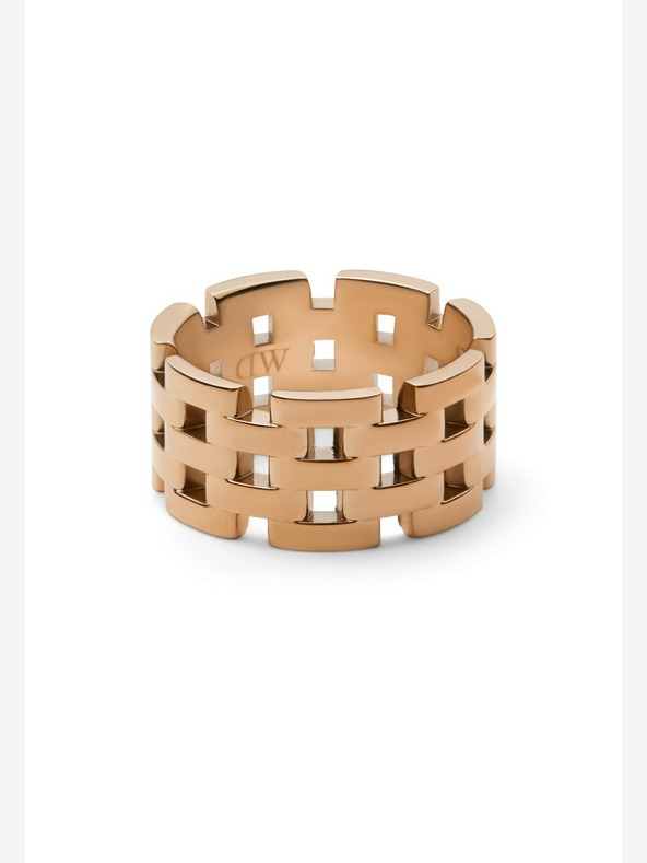 Daniel Wellington Daniel Wellington růžovozlatý prsten ocelový 5-Link