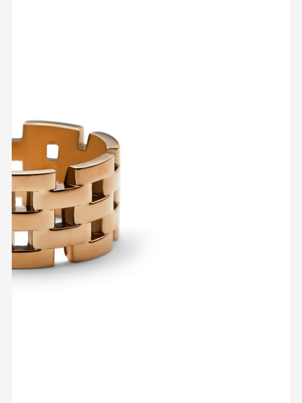 Daniel Wellington Daniel Wellington růžovozlatý prsten ocelový 5-Link