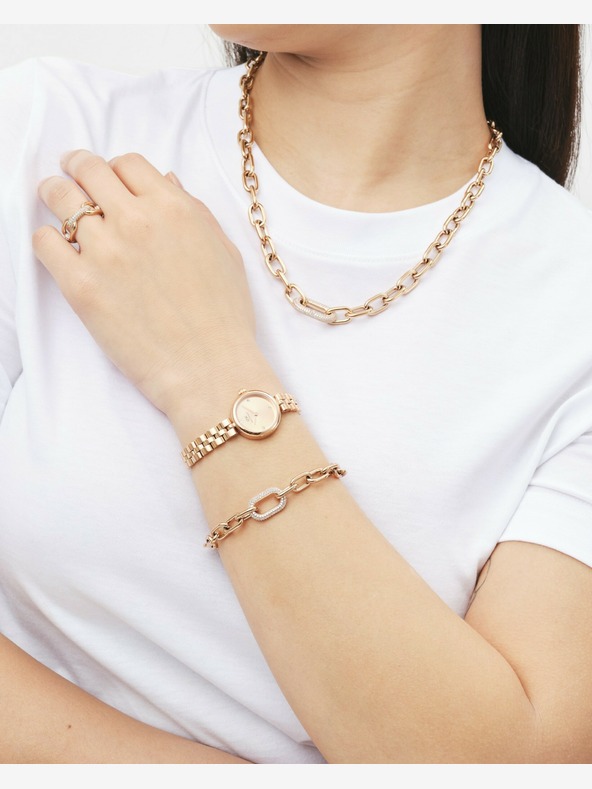 Daniel Wellington Daniel Wellington prsten ocelový Crystal Link