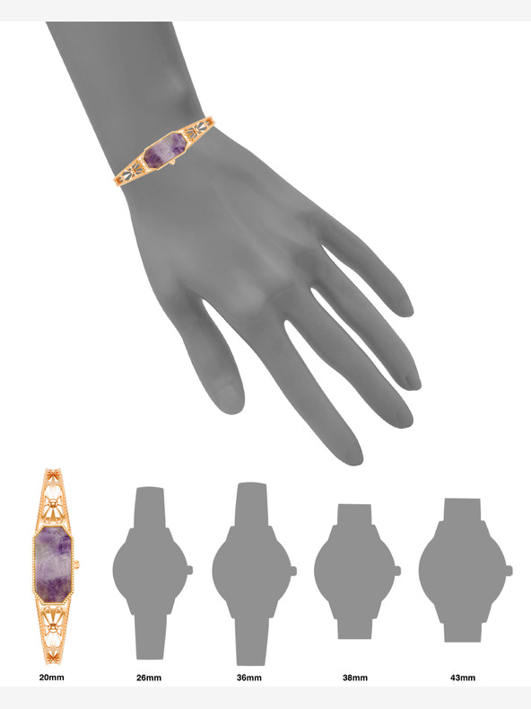 Anne Klein Dámské hranaté hodinky Anne Klein AK/ 4112AMRG