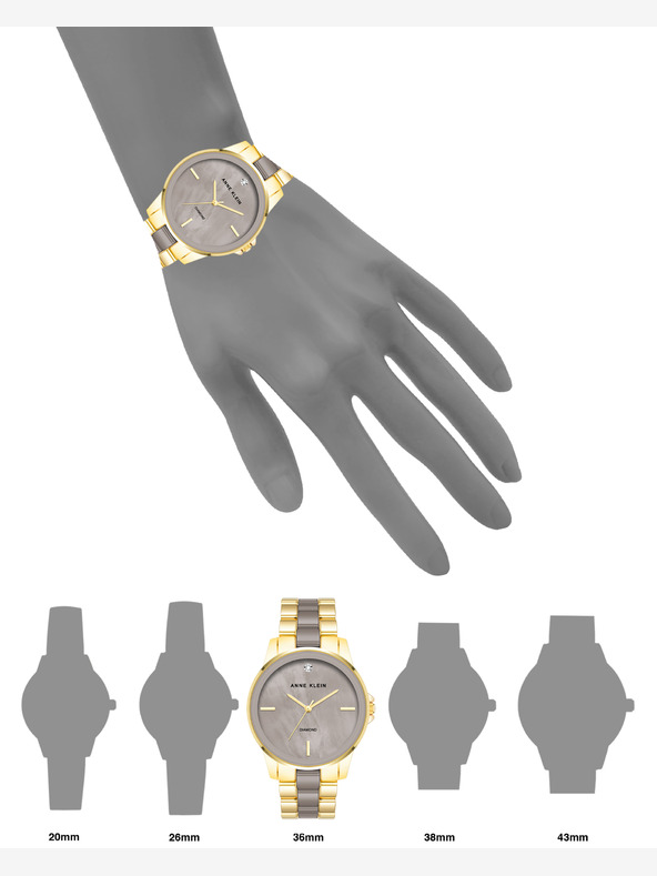 Anne Klein Dámské kulaté hodinky Anne Klein AK/ 4120TPGB