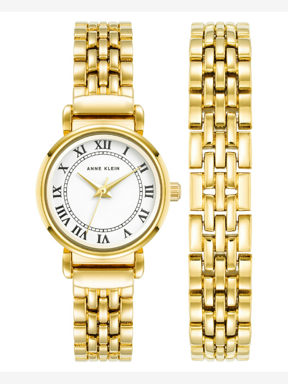 Anne Klein Dámská dárková sada hodinek a náramku Anne Klein AK/ 4144GPST