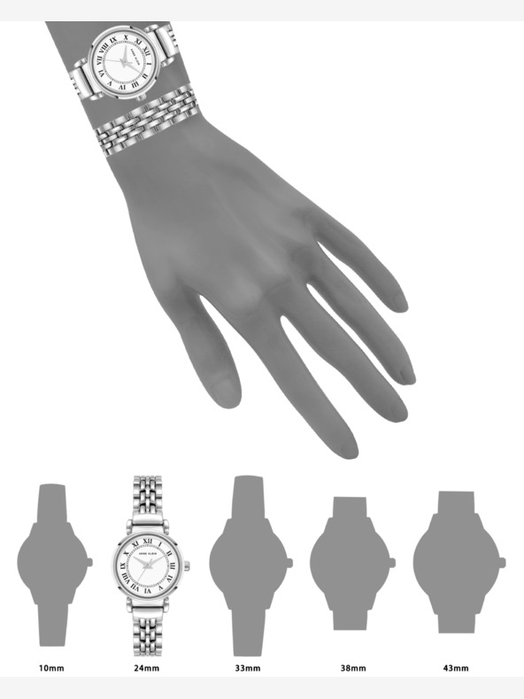 Anne Klein Dámská dárková sada hodinek a náramku Anne Klein AK/ 4145SVST