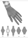 Anne Klein Dámská dárková sada hodinek a náramku Anne Klein AK/ 4145SVST