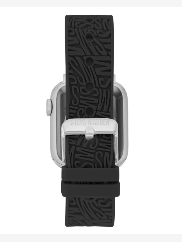 Steve Madden Dámský černý silikonový řemínek Steve Madden pro Apple Watch 38/40/41mm, WS/1003BKSV384041
