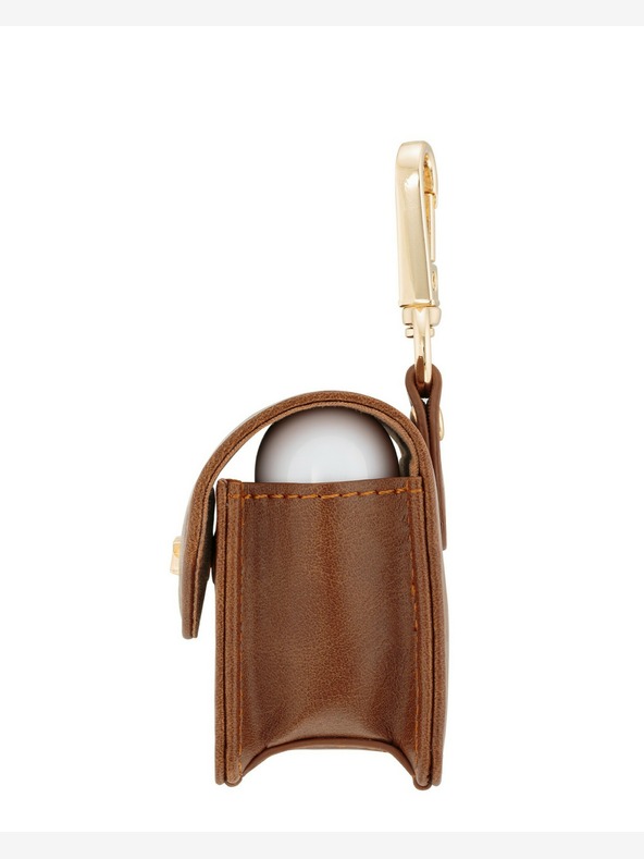 Anne Klein Hnědé kožené pouzdro Anne Klein na sluchátka Apple AirPods Pro